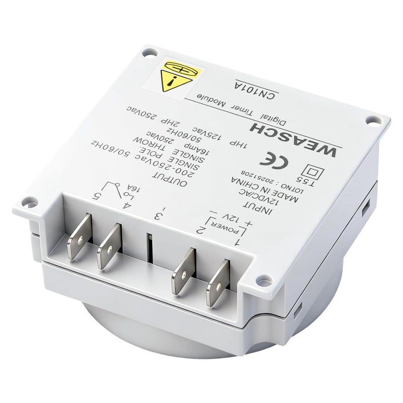 Weasch Timer Switch, CN101A, DC/AC 12V 16Amp, Digital LCD Power Programmable Timer Time Relay Switch, Supports 28 Scheduled Times Daily or Weekly (1) - Image 4